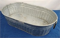 Oval Galvanized Tub with Handles