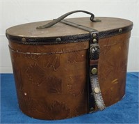 Leather Covered Storage Box