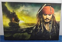 Pirates of the Caribbean Print on Stretched Canvas