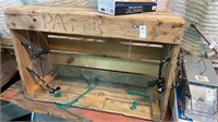 Wooden Crate with Rope Handles