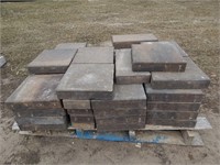 Various sizes of patio block; approx. 50