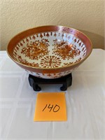 Decorative Japanese bowl with stand #140