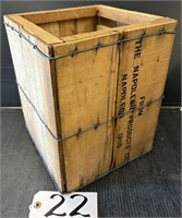 Napoleon Products Wood Advertising Box Crate