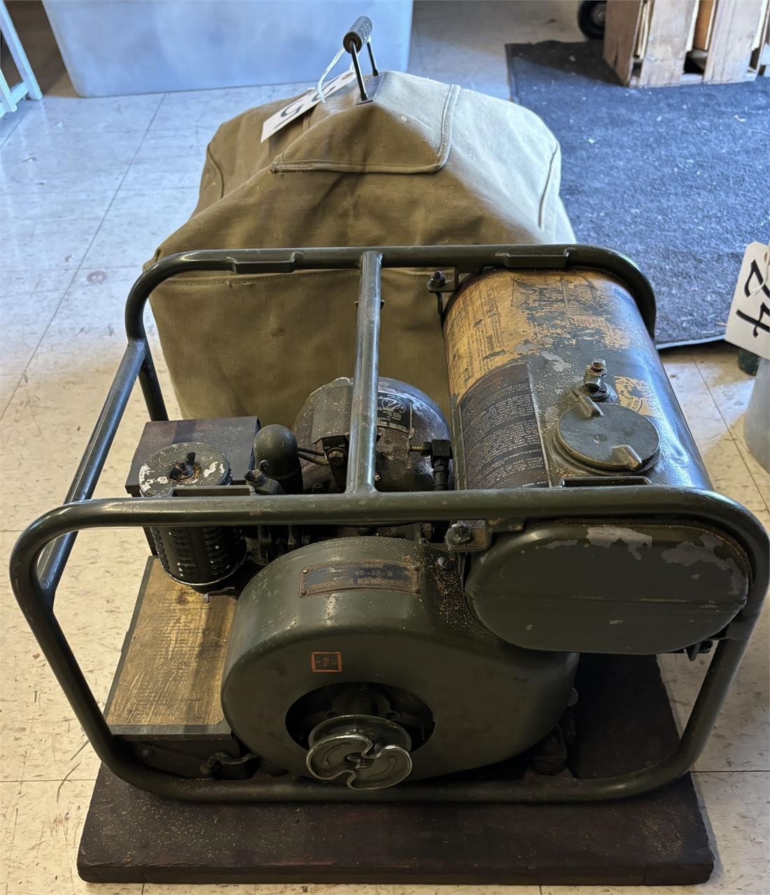 Generator With Canvas Cover Military?