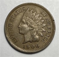1906 Indian Head Cent Choice Extra Fine CH XF