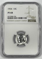 1954 Roosevelt Silver Dime Proof NGC PF68