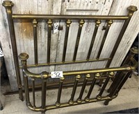 Full Brass Bed Frame Metal Post