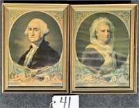 11x15 1880 George & Martha Washington Prints