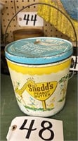 Shedd's Peanut Butter Tin Advertising