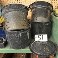 Graniteware Steamer Pot Sets