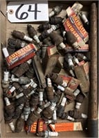 Box of Old Spark Plugs