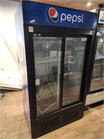 QBD 2 sliddoor glass doors refrigerator