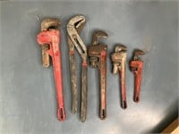 Pipe Wrench Set, Adjustable Wrench