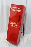 Vtg. Coca-Cola "Empty Bottles" Metal Cabinet
