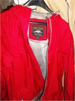 Red Hooded Wind Breaker Coat