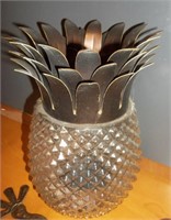 Large Pineapple Pillar Candle Holder