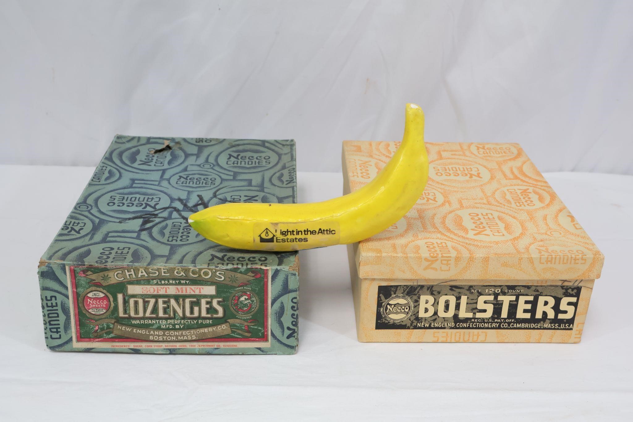 2 Early 1900s "Necco" Candies Boxes
