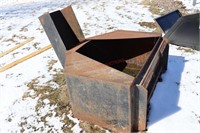 Cement bucket for skid steer