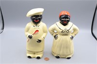 1940s "Salty" & "Peppy" Chef's Shakers