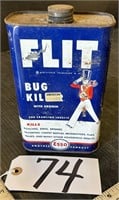Esso Flit Bug Killer Metal Advertising Can