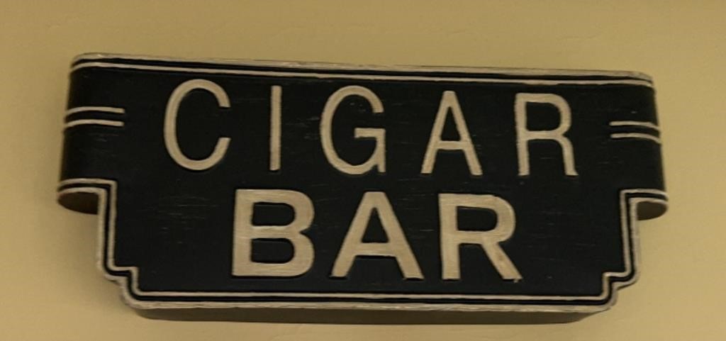 VINTAGE CIGAR BAR SIGN