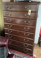 4 DRAWER EXECUTIVE WOOD FILE CABINET