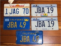 (3) CALIFORNIA LICENSE PLATES & OTHERS