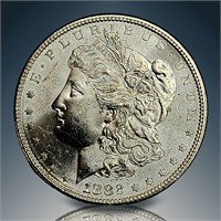 1882 S Morgan Silver Dollar Ungraded Mostly Pristi