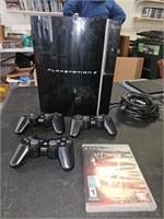 Playstation 3 w Remotes and Game