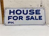 Vintage Embossed House For Sale Sign