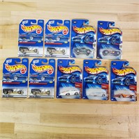 Lot Of 9 Hot Wheels Die-Cast Cars