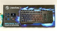 Clavier GAMER LED aux couleurs changeantes, neuf