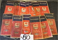 Lot of Mobil Gas Michigan Road Maps