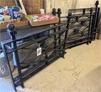3 wrought iron gate fence pieces heavy duty