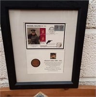 "Michael Collins" Framed Display with 1922 Penny