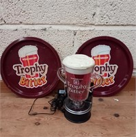 Trophy Bitter Point of Sale Light Up Pint and 2