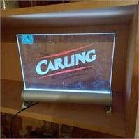 Carling Light Up Counter Top Sign - working
