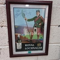"Royal Lochnagar Scotch Whiskey" Framed