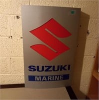 "Suzuki Marine Main Dealer" Light Up Sign