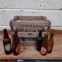 Chandler Wine Merchants Timber Crate and 6