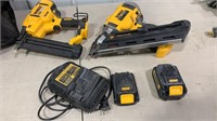 (2) Dewalt Framing Nailers w/ Batteries