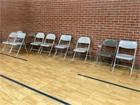18 Metal Folding Chairs