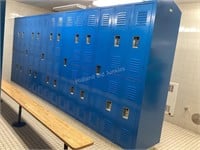 Bay of Double Sided Lockers, #76-125