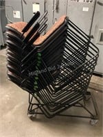 15 Chairs & Storage Cart