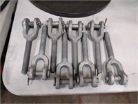 8 new galvanized 3/4-in turnbuckles, made in USA