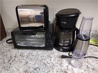 Assorted kitchen appliances - toaster oven,