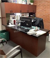 Office Desk, Credenza & Chairs