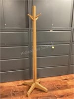67" Tall Wood Coat Rack