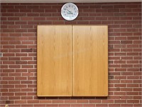 Dry Erase Cupboard & Clock