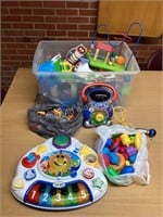 Tote of Small Children Toys